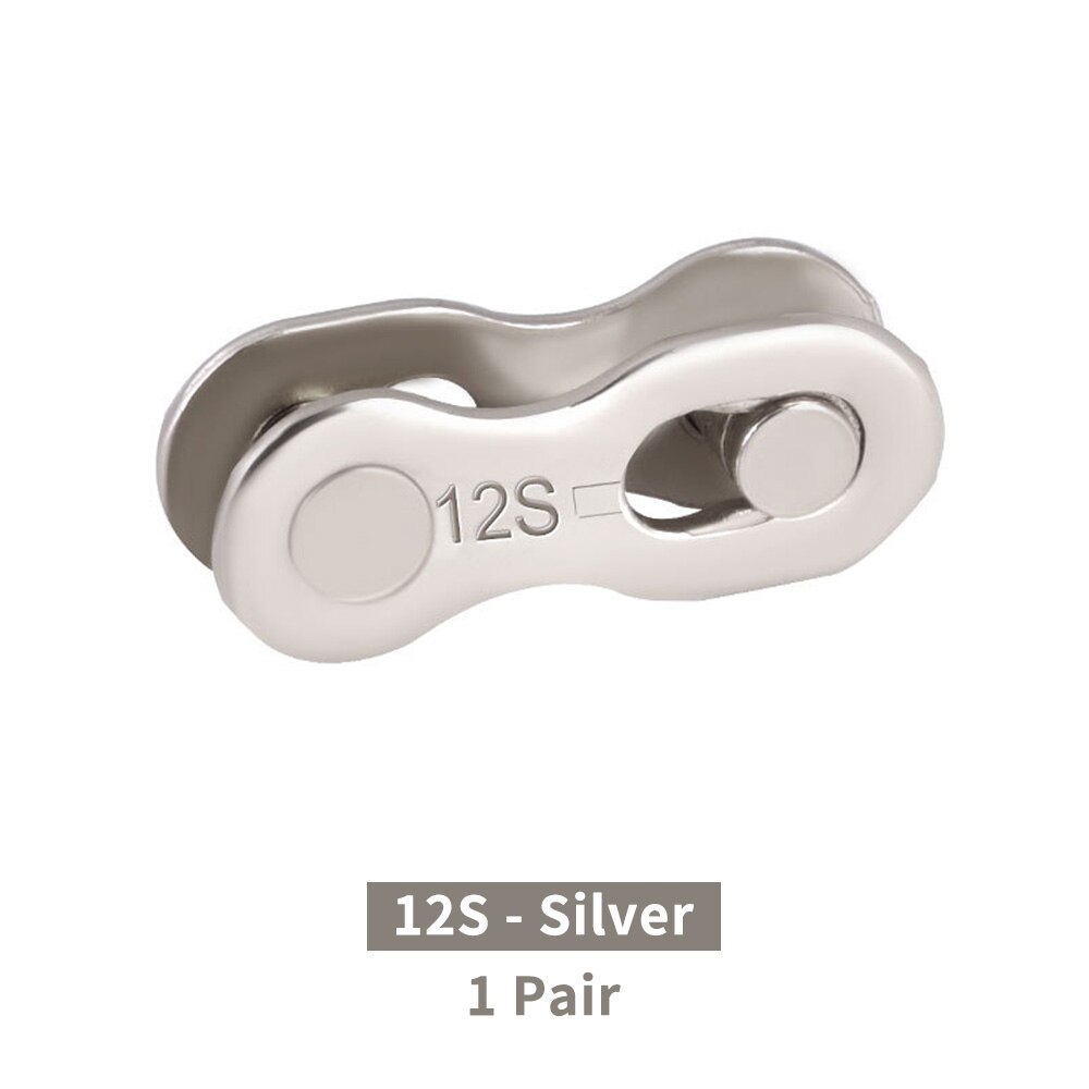 1 Paar Bike Chain Quick Link Voor 6/7/8/9/10/11/12 Speed Ketting mtb Racefiets Aansluiten Master Link Ontbrekende Quick Connector: 12S Silver 1 pair