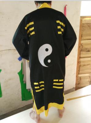 unisex taoism robe tai uniforms taoist kung fu clothing dobok summer&amp;spring garments suits yellow: XXL / color3