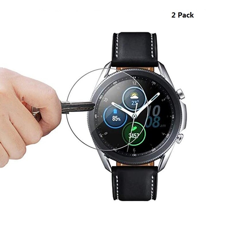 Verre trempé pour Samsung Galaxy montre 3 41mm 45mm HD anti-rayures protection d'écran pour Samsung Galaxy montre 3 couverture: 2pcs clear / galaxy watch 3 41mm