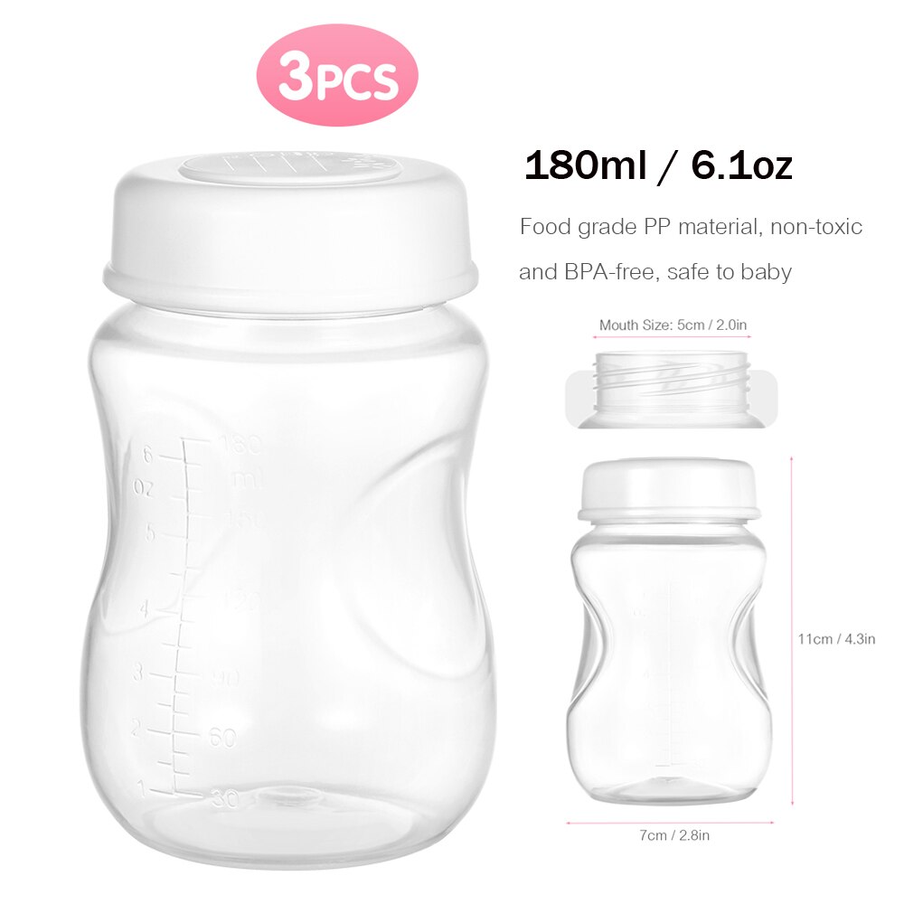 YOUHA-extractor de leche eléctrico portátil para recién nacido, extractor de leche portátil, manos libres, sin BPA: Breastmilk Bottles