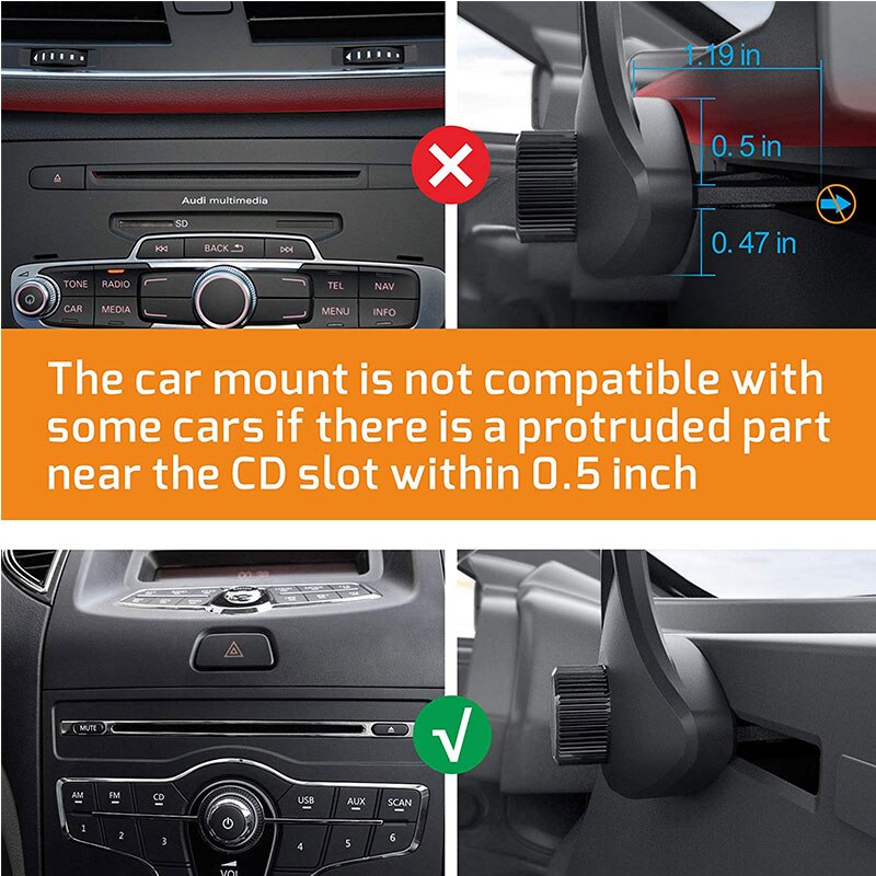 Coche Universal ranura para CD de soporte para teléfono móvil soporte para teléfono inteligente en coche teléfono celular soporte para iPhone soporte de coche soporte de Samsung