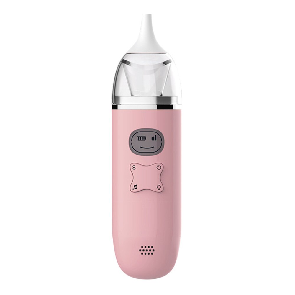 Baby Nasal Aspirator Baby Newborn Electric Nose Cleaning Machine For Babies With Cold: USB pink