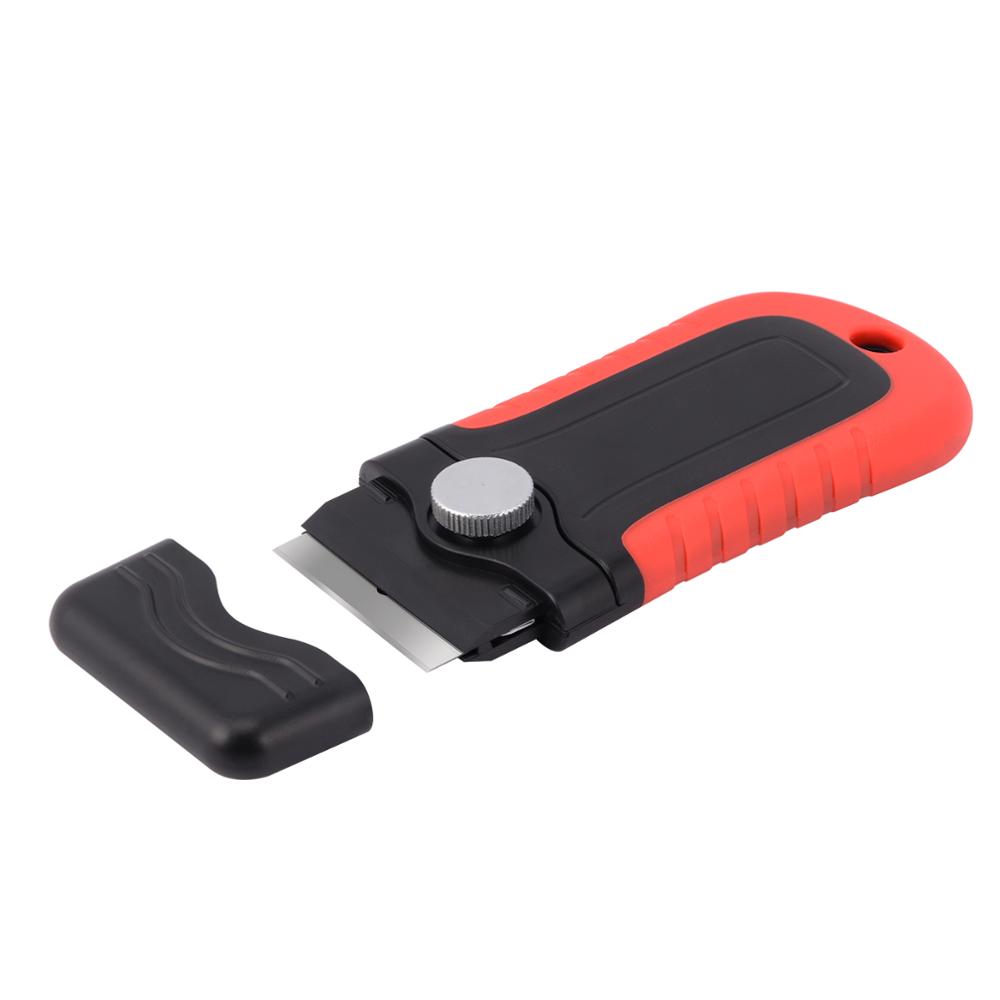 Foshio keramische glas oven verf schraper +5 stuks mes vinyl wrap auto sticker lijm verwijderen wisser huishoudelijk schoonmaakgereedschap