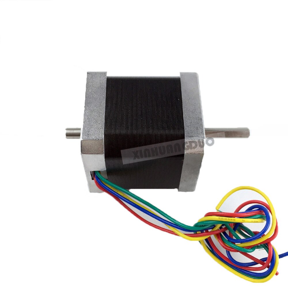 Nema17 Dual Shaft CNC Stepper motor 42x48 NEMA 17 stepper motor D=5mm 1.8A double shaft stepping motor 78 Oz-in 3D Print CNC