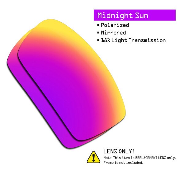 SmartVLT Polarized Replacement Lenses for Oakley Gascan Sunglasses - Multiple Options: Midnight Sun