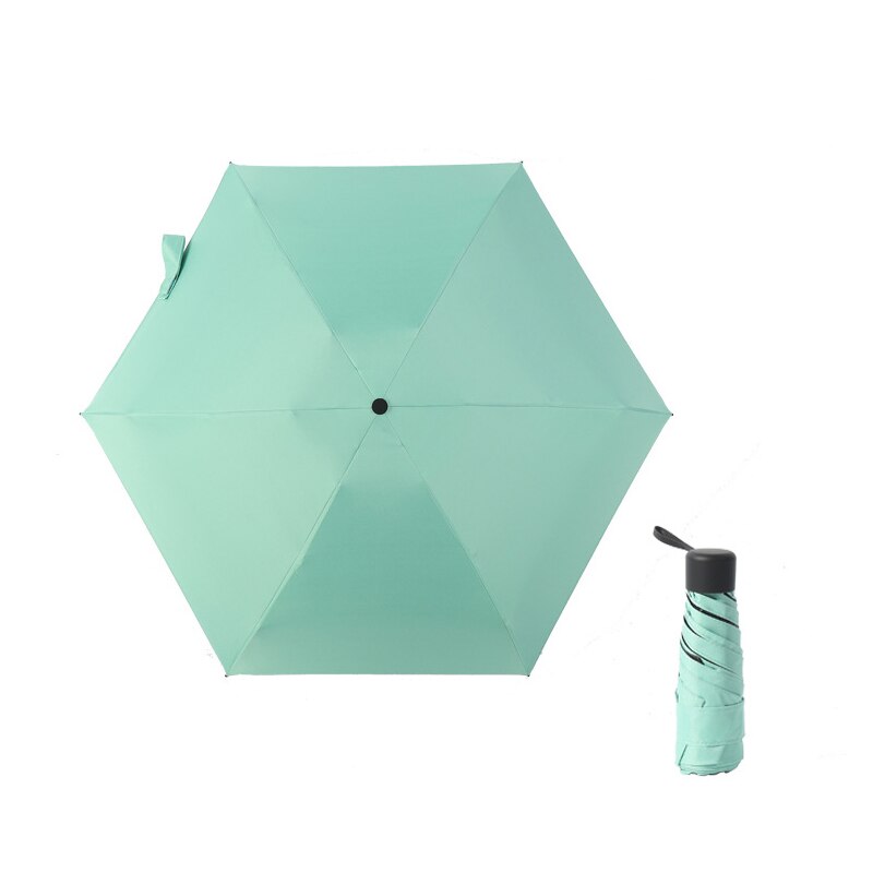 Flat Lightweight Umbrella Parasol light pocket bag Folding Sun Mini Umbrella #3B22: E