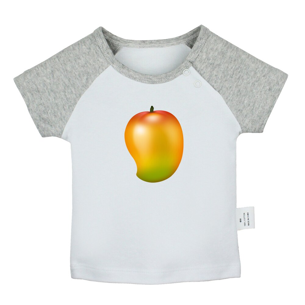 IDzn NEUE Sommer Süße Frucht Mango Spaß Kunst Gedruckt Baby Jungen T-Hemden Nette Baby Mädchen Kurzen Ärmeln T Shirt Neugeborenen Spitzen Kleidung: BabyCG7744D / 0-6M