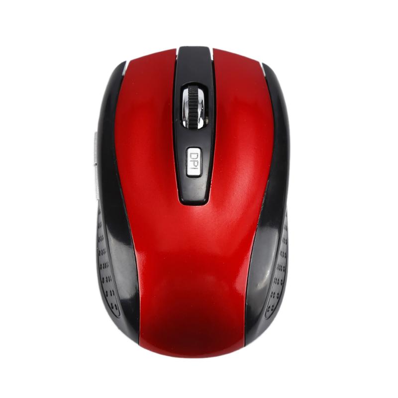 Gaming Muis 2.4Ghz Usb Draadloze Muis 1600Dpi 6 Knoppen Optische Computer Muizen Professionele Gamer Mouse Voor Laptop Desktop pc: red