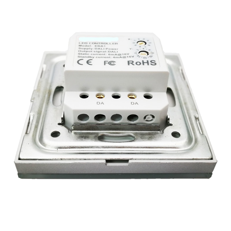 Dali Led Dimmer On/Off Switch 86 Type Wall Mount Touch Panel Dimmable 1 2 3 4 Channel Scene Group Unicast Broadcast Mode