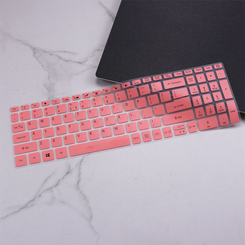 Silikonowe Notebook klawiatura laptopa obudowa ochronna skóry dla DELL LATITUDE 3400 5400 5401 7400: pink
