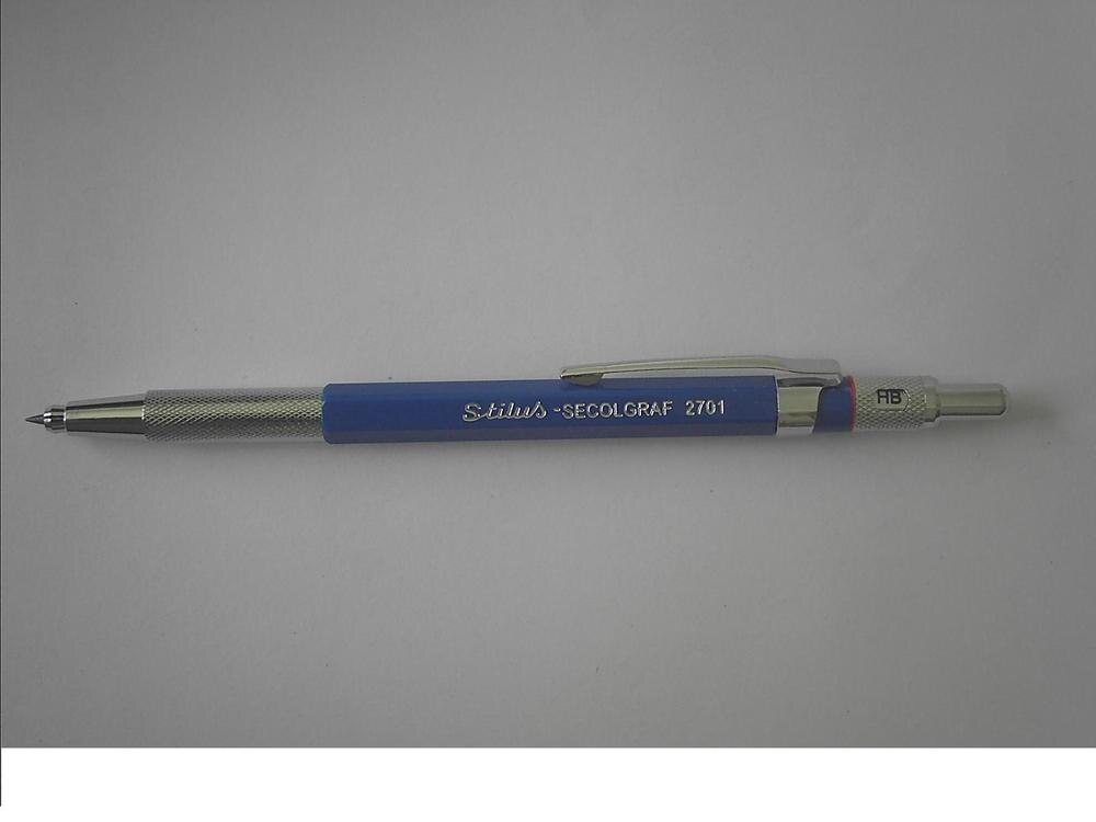 German style 2mm mechanical pencil blue pencil automatic pencil lead holder mines fast: Blue