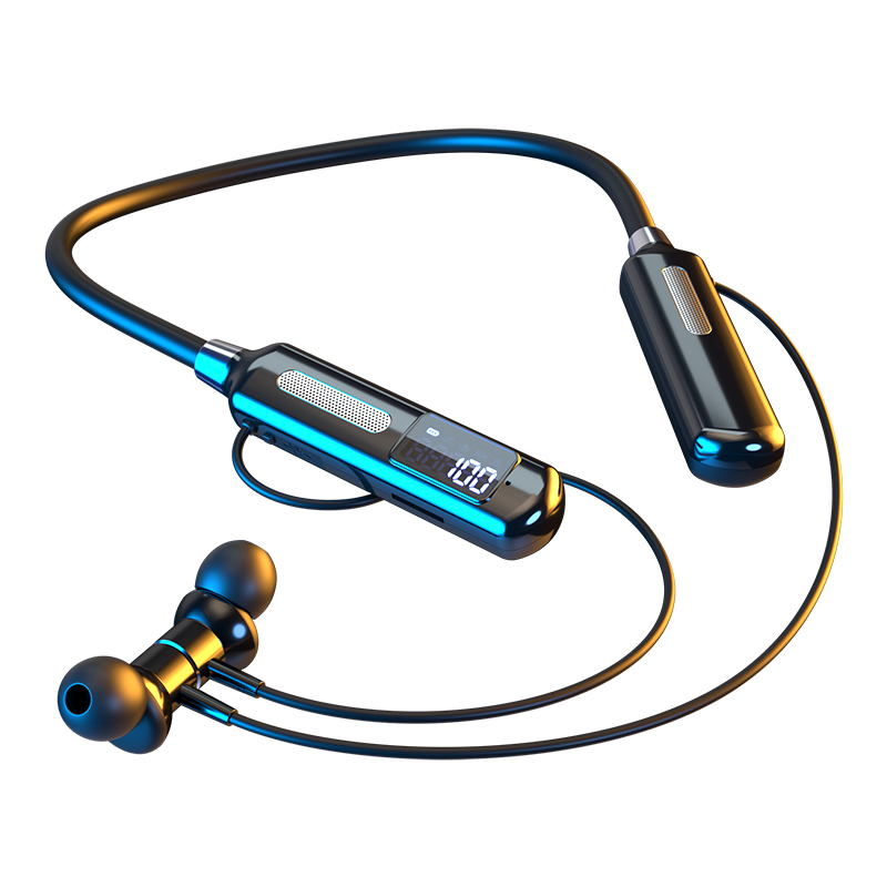 EARDECO 120 Hours Endurance Wireless Headphones With Microphone Bluetooth Headphone Bass Neckband Earphones Steps Stopwatch: Default Title