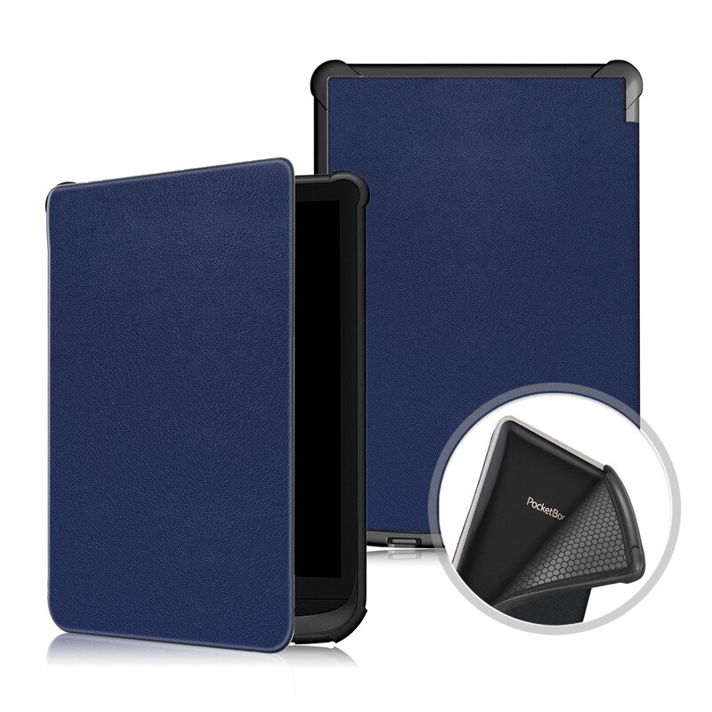 Etui mince pour livre de poche 616/627/632 Ereader housse de protection peau pour livre de poche Basic Lux 2/Touch Lux/Touch HD 3 Funda: Bleu