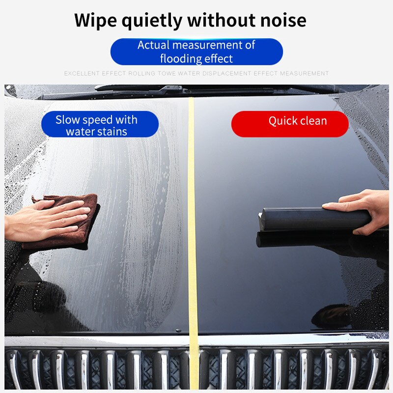 Soft Silicone Windshield Scraper T-Shaped Blade With Humanized Handle Soft Silicone Dewatering Scraper