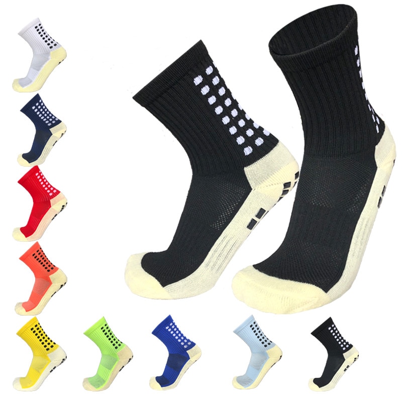 Anti-slip Plantar Rubber Block Soccer Socks Men Outdoor Sport Football Socks for women