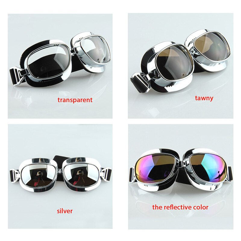 Motorcykel beskyttelsesbriller biker voksen briller atv briller til harley vintage