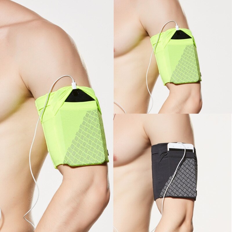 Sport Unisex Reflecterende Armband Pols Zak Anti-Diefstal Persoonlijke Handtas Opslag Q1FF