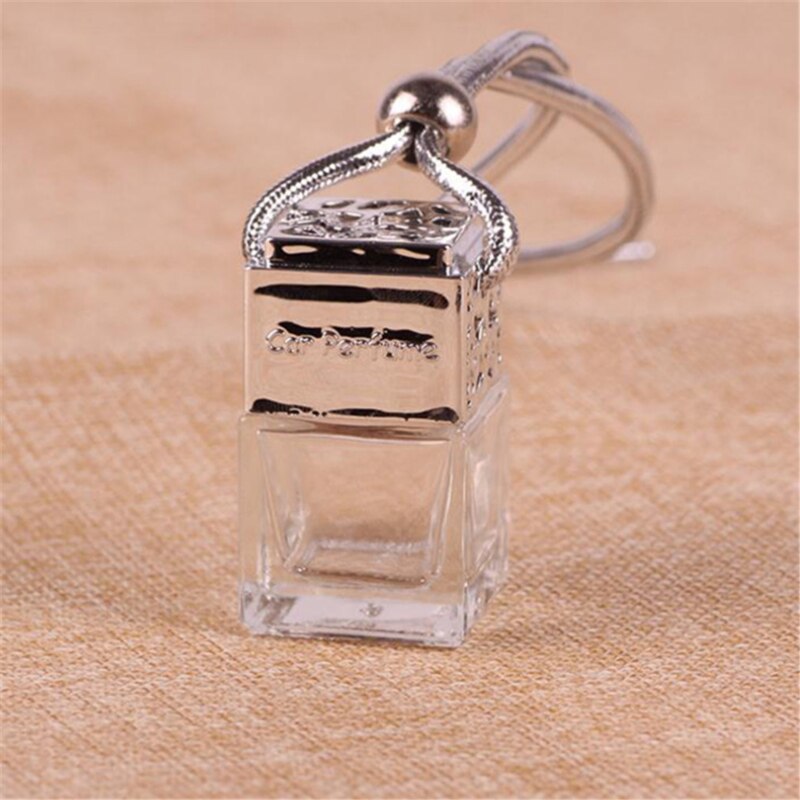 auto bil hengende parfyme anheng duft luftfrisker tom glassflaske dekorasjon ornament bil tilbehør interiør