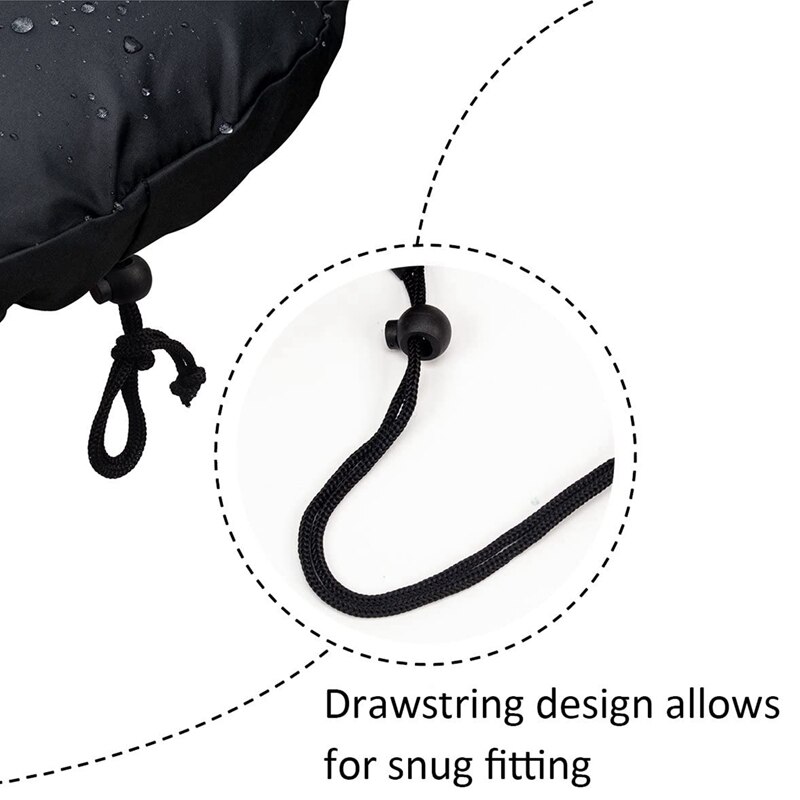 2 Packs Waterproof Bike Seat Rain Cover with Drawstring,Rain and Dust Resistant