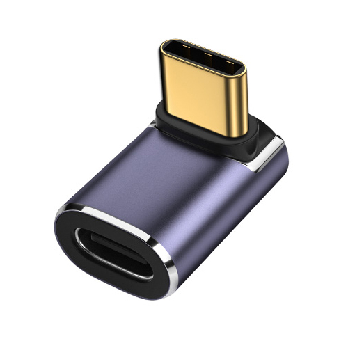 USB4.0 40Gbps OTG C-type 90 degree Adapter 100W 5A USB C to Type C Fast Charging Converter USB C Data Adapter For Macbook 8K60HZ: Rose Gold