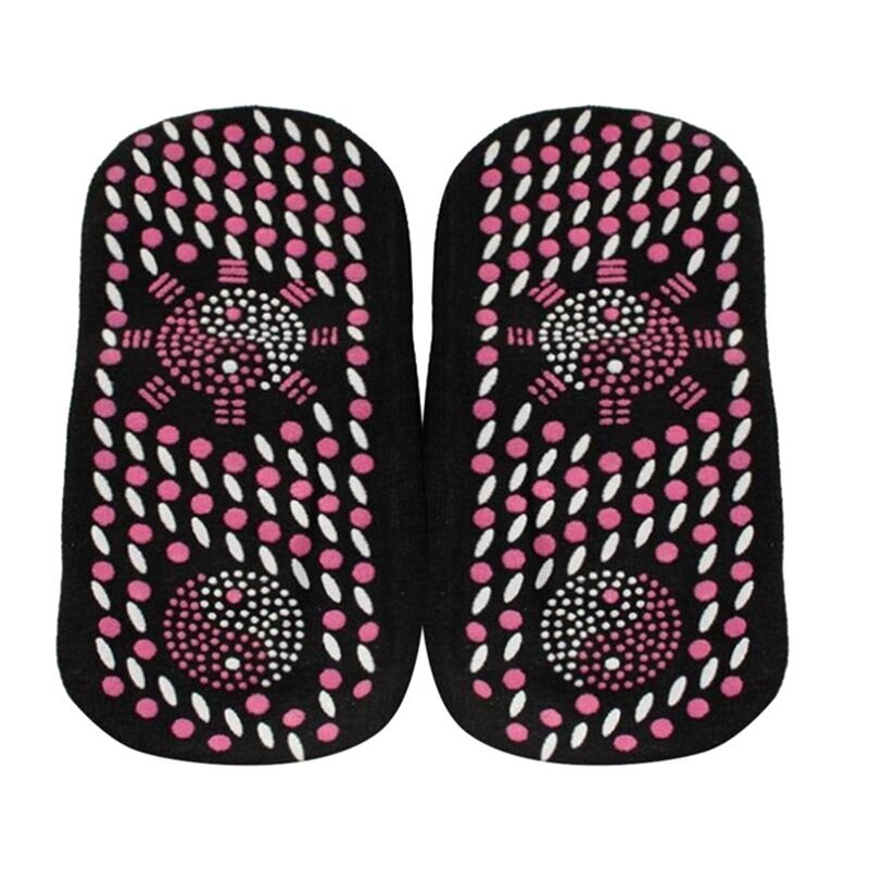 Selbst heizung magnetisch Socken für Frauen Männer Selbst Erhitzt Socken Tour Magnetische Therapie Komfortable Winter Warme Massage Socken Pression: schwarz