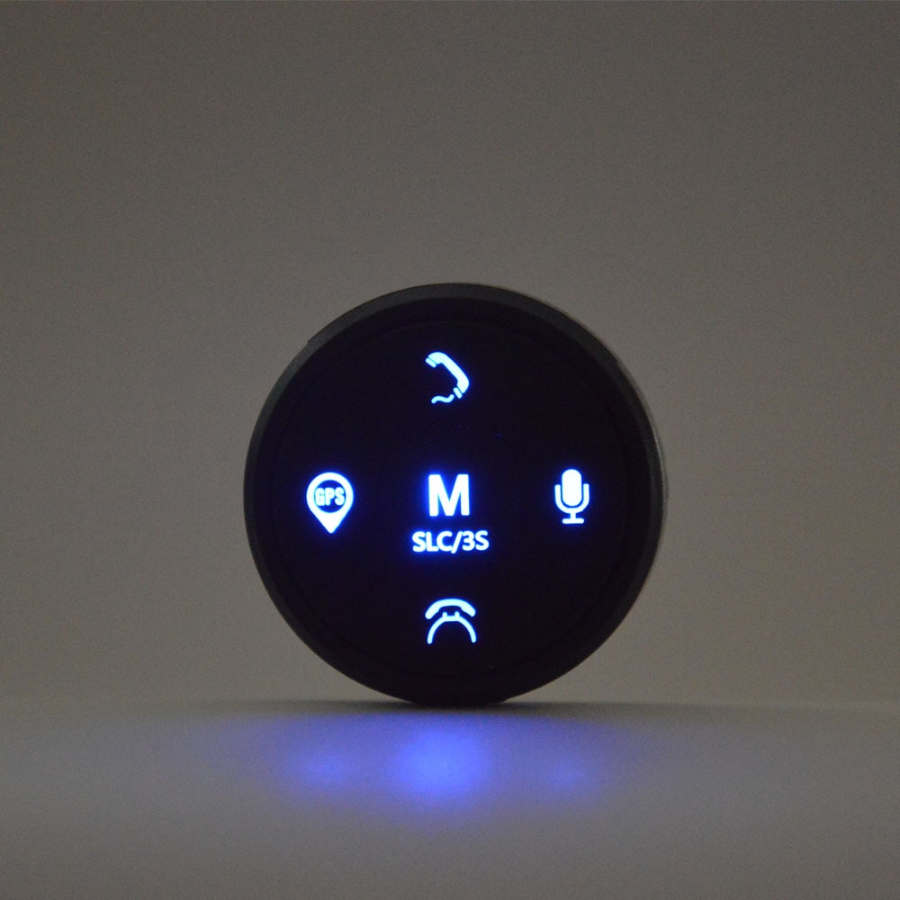 Universele auto draadloze stuurwiel controle knop met LED-licht 8-key