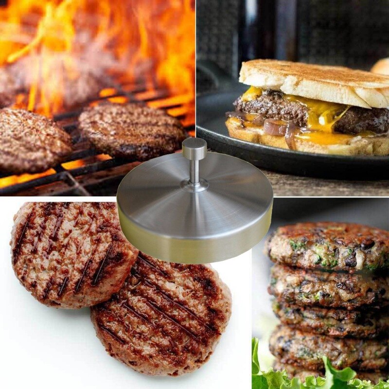 Gör-det-själv rund avtagbar för fylld hamburgare köksbiffform hamburgertillbehör tillverkare press kött bbq