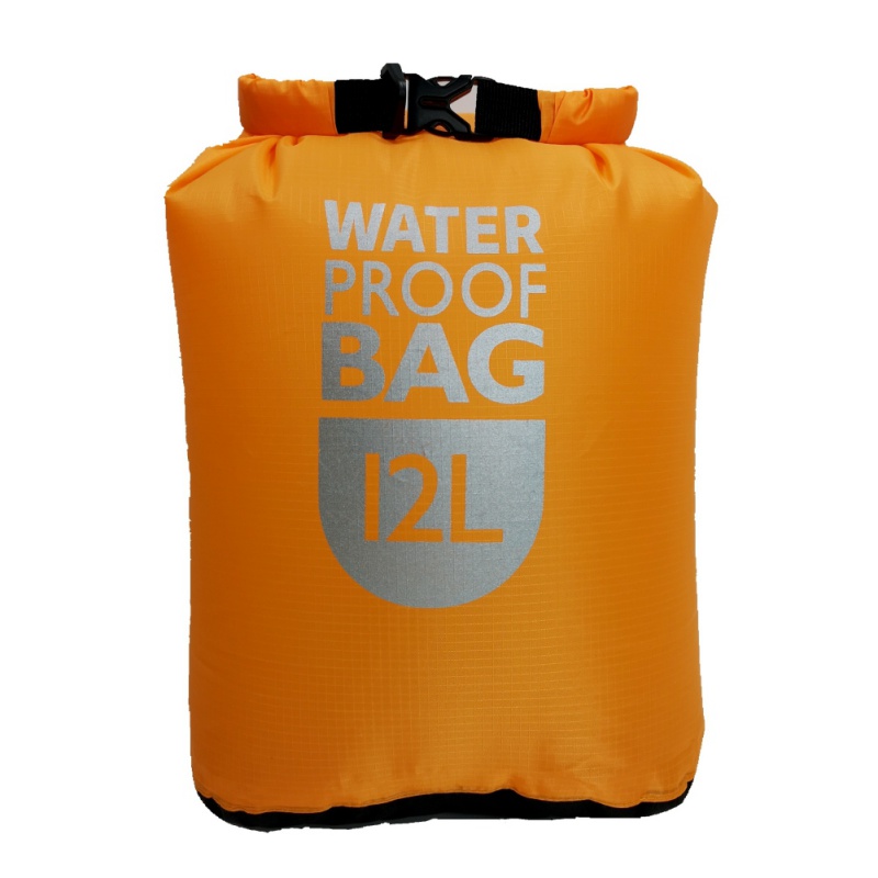 1pc worek wodoszczelny Dry Bag pakiet pływanie spływ kajakowy torby Trekking pływający żeglarstwo kajakarstwo żeglarstwo odporność na wodę suche worki: Orange 12L