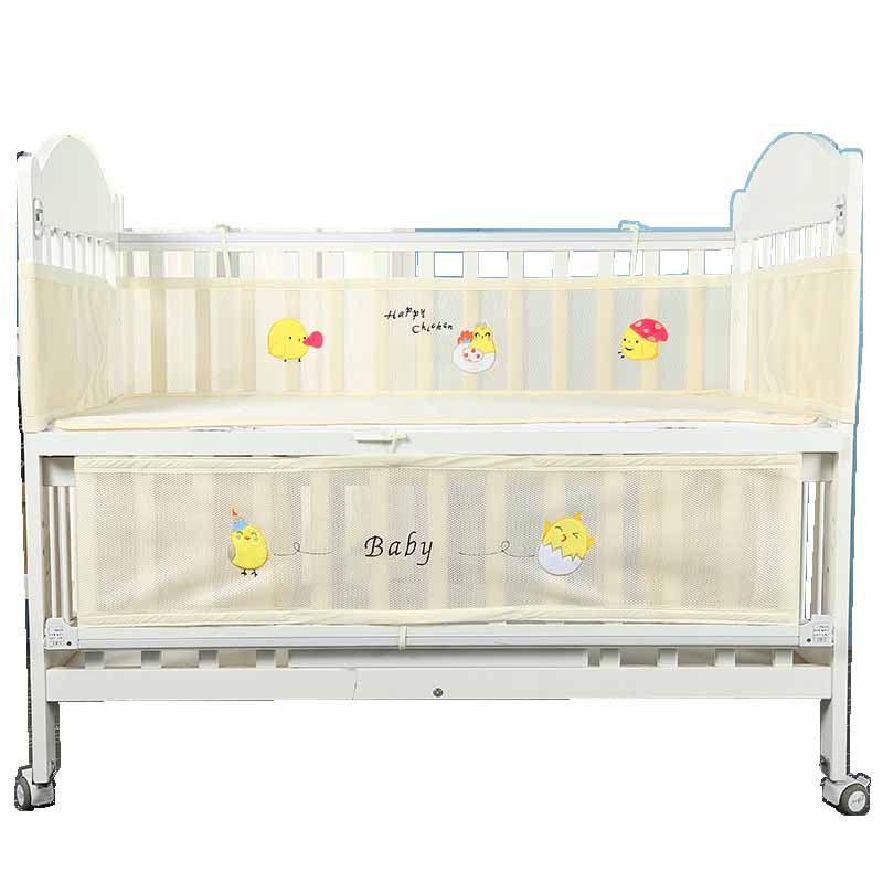 1 pçs berço amortecedor destacável malha respirável decoração do quarto bebê verão recém-nascidos crianças cama: A