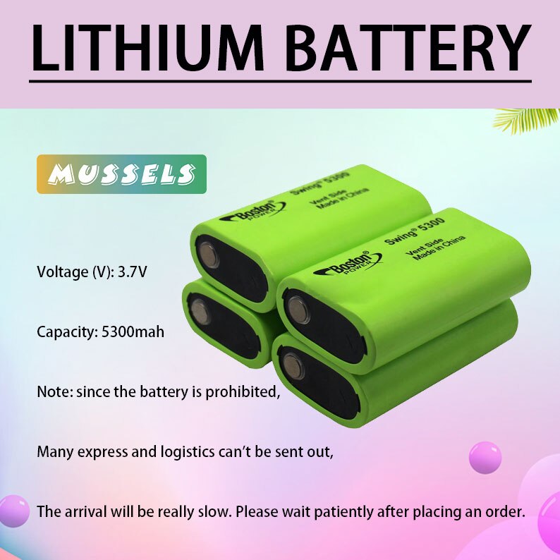 100% Original Lithium Battery BOSTON SWING 5300mAh Low Temperature Fuel Cell 3.7v 13A Discharge