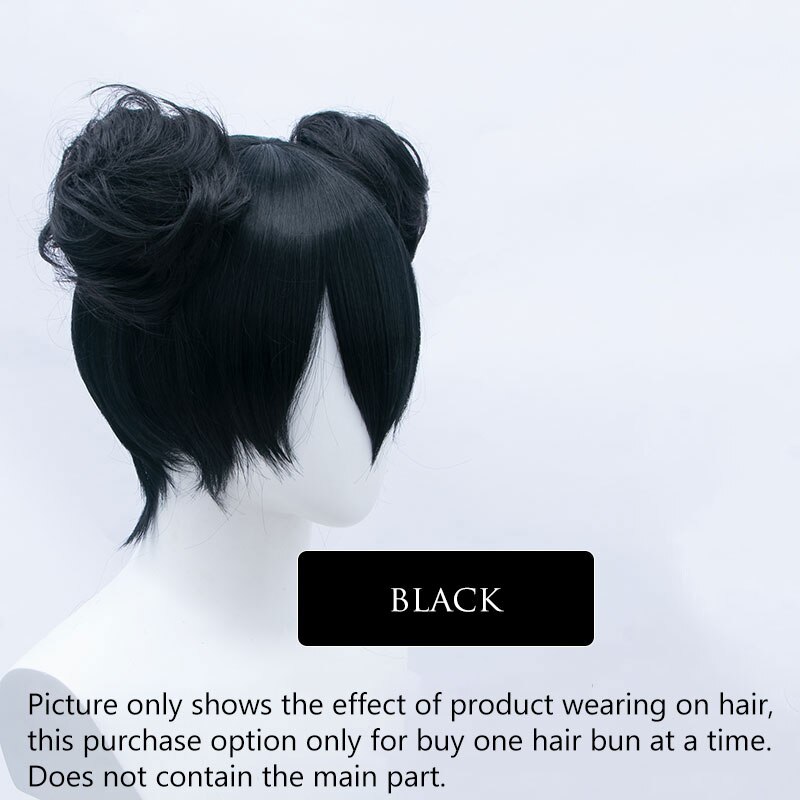 Postiche Synthétique à réinitialisation pour Femme, Chignon, Rose, Rouge, Blonde, Bleu, Extension de Cheveux, Accessoires de Cosplay: 1B/30HL / 1 PC
