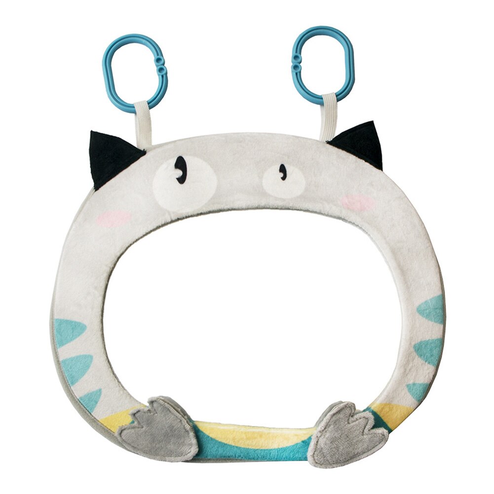 Mignon miroir voiture sûr facile vue siège arrière miroir bébé face arrière moniteur de sécurité Automobile décoration intérieure pièces: WHITE