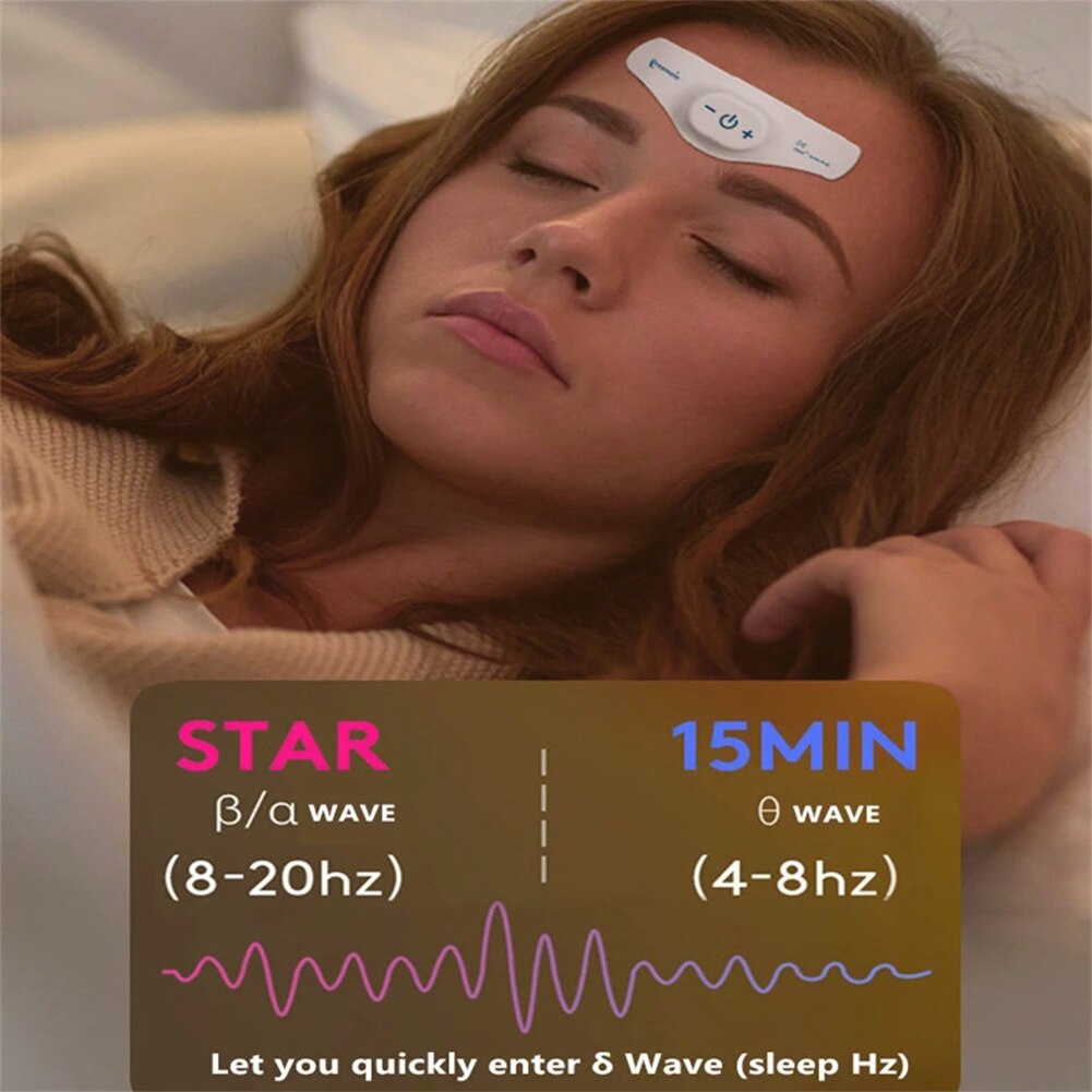 Masseur de tête électrique TENS sans fil, soulagement des maux de tête et de la Migraine, relaxation de la douleur, pétrissage, Machine d&#39;aide au sommeil