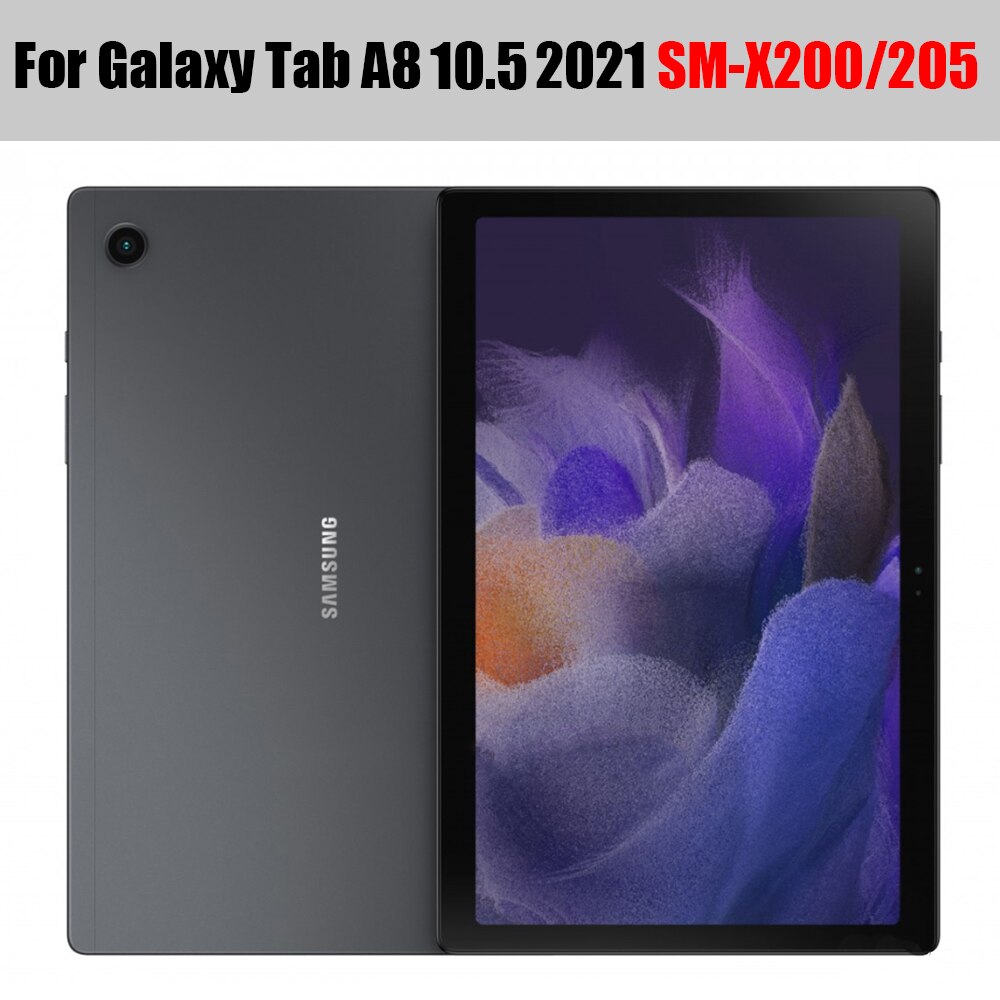For Samsung Galaxy Tab A8 10.5 Tablet case Leather Trifold Sleeve Stand cover funda Smart sleep wake up for SM-X200 X205