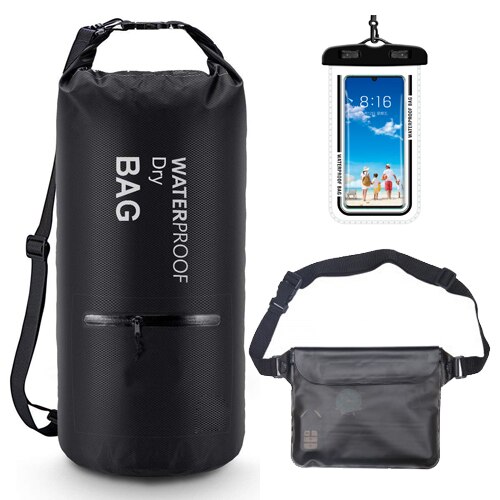 30L 40L Waterproof Swimming Bag Storage Dry Sack Bag For Canoe Kayak Rafting Outdoor Sport Swimming Bags Travel Kit Backpack: 40L set B