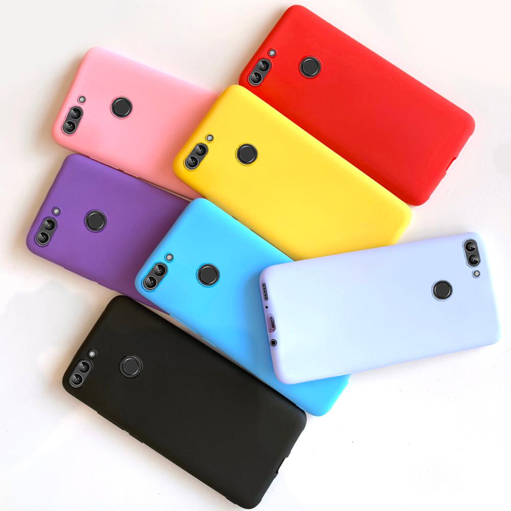 Pour Huawei P étui intelligent Coque Huawei PSmart étui souple mat Silicone pour Funda Huawei P FIG-LX1 intelligent coques de téléphone