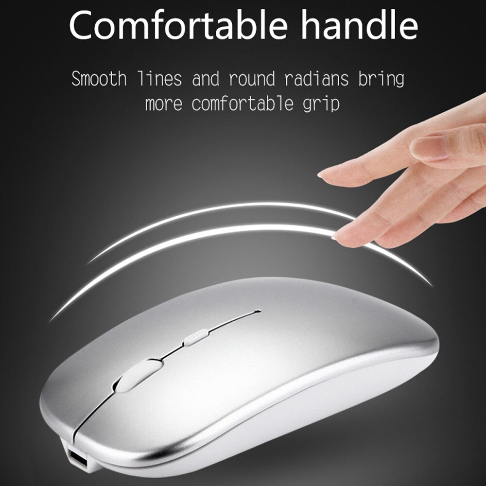 Wireless Mouse Computer 1200dpi 2.4 G Rechargeable Gaming Mouse Optical Usb Silent Button Ultra Thin Wireless Mouse For Laptop