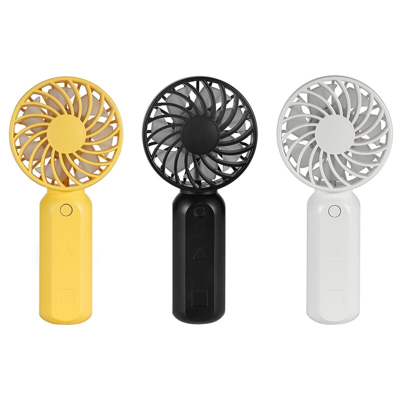 Mini Ventilator Draagbare Ventilator Handheld Oplaadbare Fan Reizen Outdoor Home Office Rustig Pocket Bureau Fans Met Kleurrijke Licht