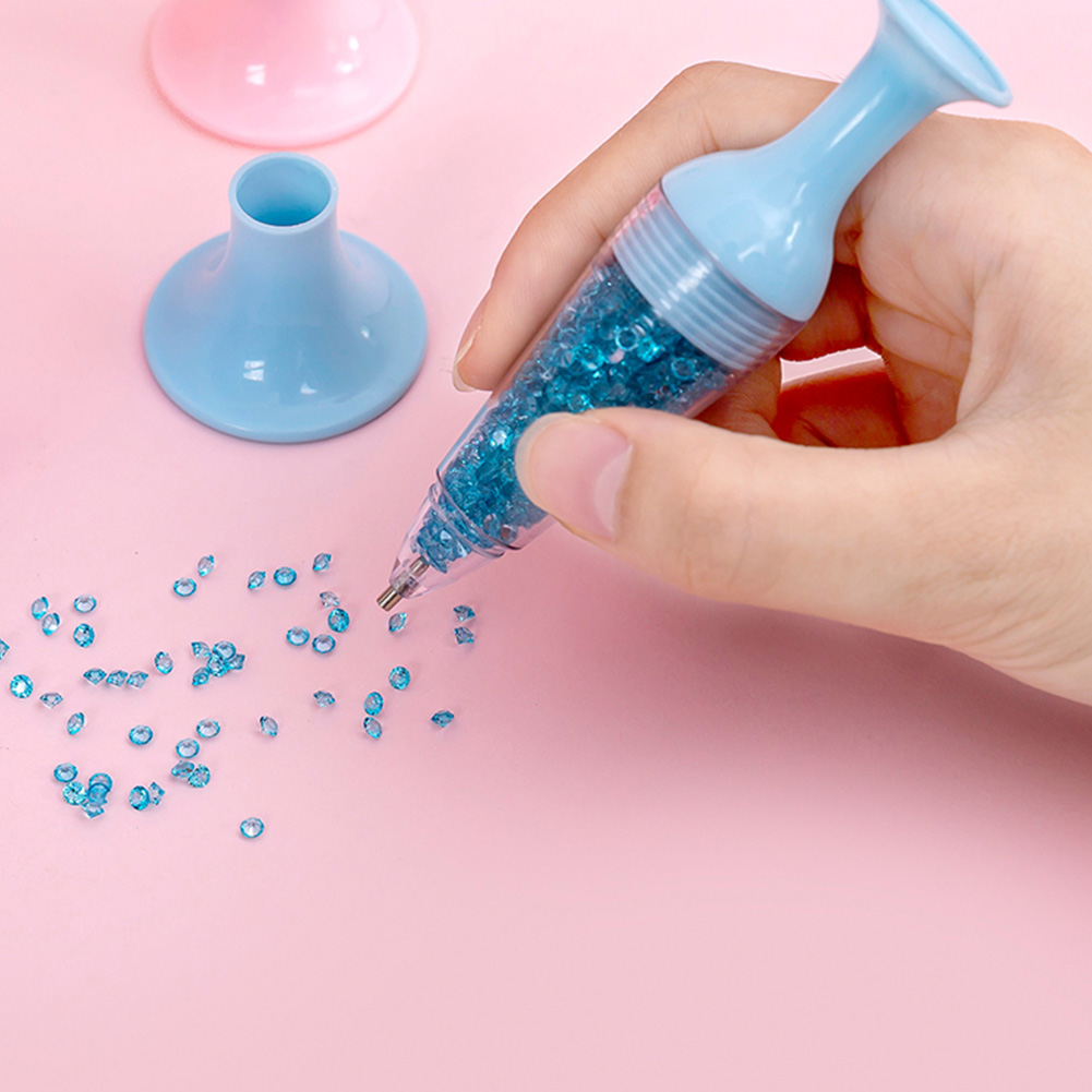 5D Diamond Painting Point Drill Pen DIY Crafts Flower Pot Shape Point Drill Pen Cross Stitch Embroidery Sewing Accessories