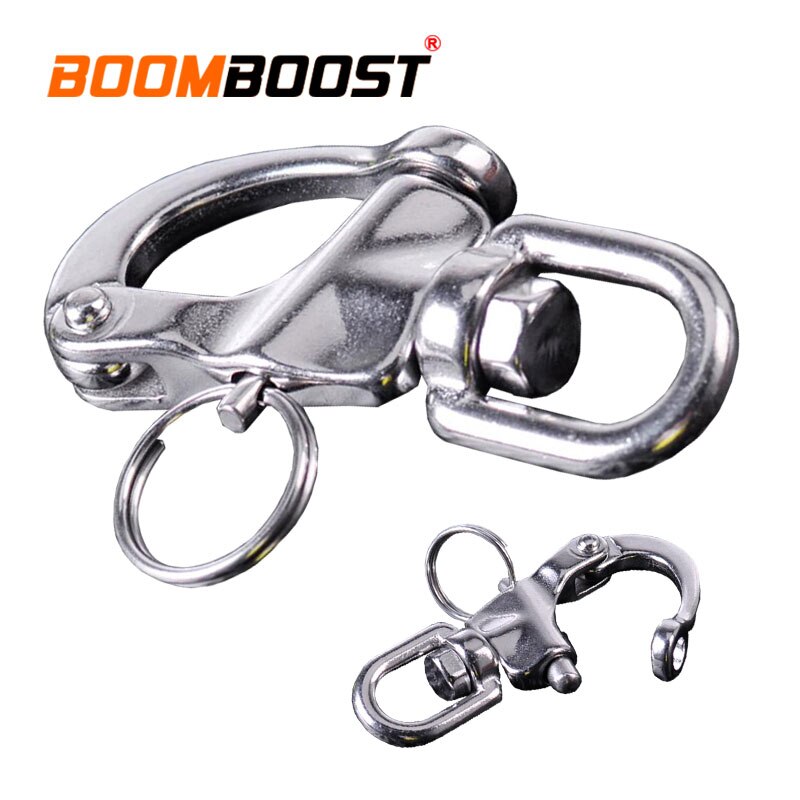 316 Stainless Steel Anchor Chain Swivel Yacht Sailing Hook Quick Release Eye Shackle For Marine Architectural Heavy Duty D Ring