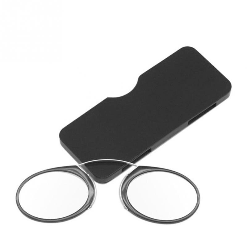 Pellizcar la nariz gafas de lectura de lujo gafas presbiopes para hombres con funda