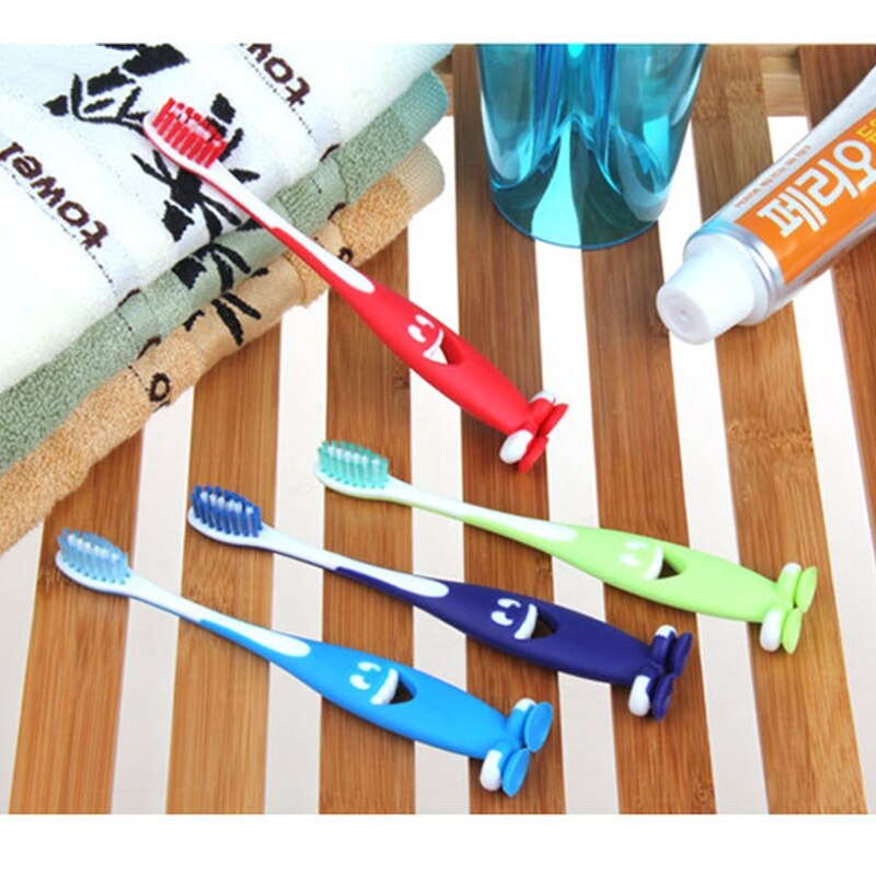 3Pcs Baby Soft-bristled Toothbrush Smiling Tooth Cleaner Training Dental Care Set