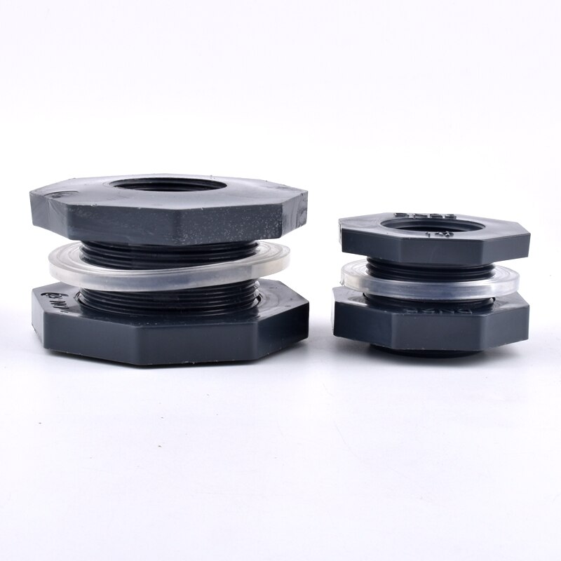 Conector de PVC de rosca hembra para tanque de agua de acuario, adaptador de tubería de drenaje, junta de tubo de riego de jardín, 1/2-2 pulgadas, 1 ud.