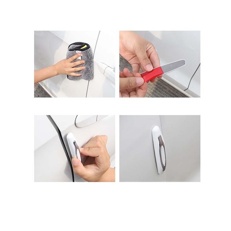 4 Pcs / Set Anti-Collision Scratches Universal Car Door Side Protector Bumper Strips Car Protection