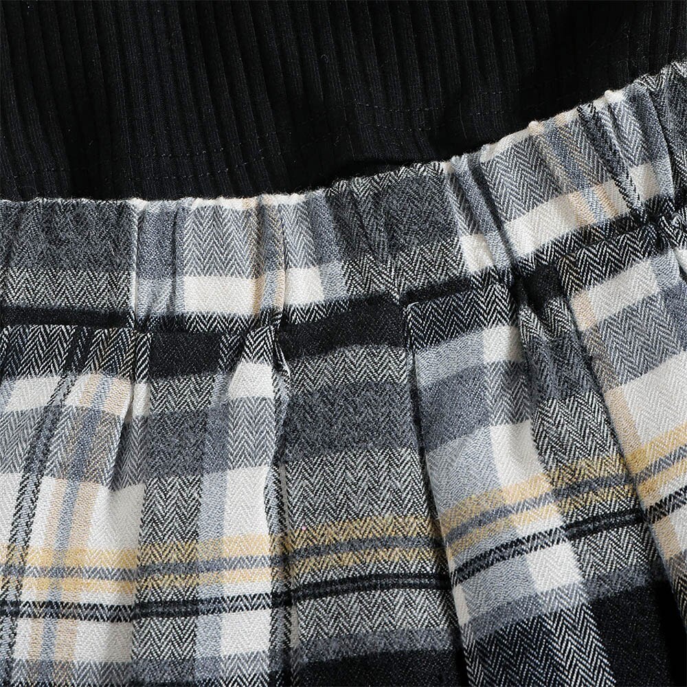 Bear Leader Mode Baby Meisjes Set Zomer Kids Kleding Meisjes Solid T-shirt Tops Plaid Rok Pak Kinderen Causale Baby Meisje outfit