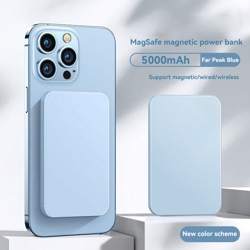 50000mAh Magnetic Power Bank 22.5W PD Fast Charging with Wireless Charger Portable Battery for iPhone 17 16 15 14: Red / 10000mAh