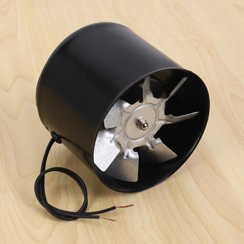 4X 4 Inch Inline Duct Fan Air Ventilator Metal Pipe Ventilation Exhaust Fan Mini Extractor Bathroom Wall Fan Duct Fan