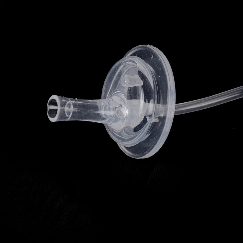 Babyflaske halm udskiftning bred mund kaliber silikone fodring tilbehør lære drikke kopper halm hoved erstatte tilbehør