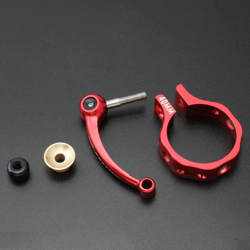 MUQZI Folding Bike Seat Post Clamp Ultralight Aluminum Alloy Quick Release Seatpost Collar 40mm for Folding Bikes