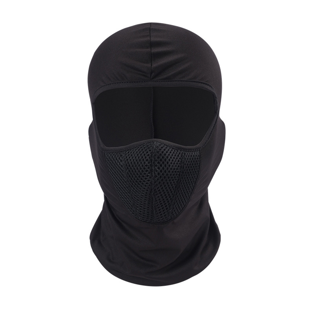 Cappuccio elastico antivento maschera invernale con maglia per ciclismo sci moto Snowboard YS-acquistare: nero